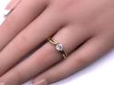 9ct Yellow Gold CZ Solitaire Ring