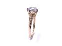 14ct Yellow Gold CZ Solitaire Ring