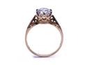 14ct Yellow Gold CZ Solitaire Ring