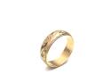 9ct Yellow Gold Patterned Wedding Ring