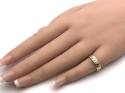 9ct Yellow Gold Patterned Wedding Ring