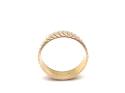 9ct Yellow Gold Patterned Wedding Ring