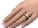 9ct Yellow Gold Patterned Wedding Ring