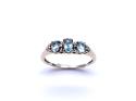 9ct Yellow Gold Apatite & Diamond Ring