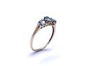 9ct Yellow Gold Apatite & Diamond Ring