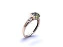 9ct Yellow Gold Peridot & Diamond Ring