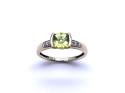 9ct Yellow Gold Peridot & Diamond Ring