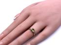 9ct Yellow Gold Peridot & Diamond Ring