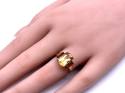 9ct Yellow Gold Citrine 3 Stone Ring