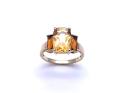 9ct Yellow Gold Citrine 3 Stone Ring