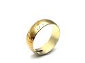 9ct Yellow Gold Patterned Wedding Ring