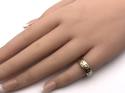 9ct Yellow Gold Patterned Wedding Ring