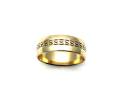 9ct Yellow Gold Patterned Wedding Ring