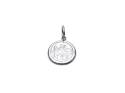 Silver Round Double Sided St Christopher Pendant