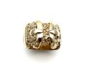 9ct Yellow Gold Double Buckle Ring