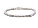 Silver CZ Bracelet 7 1/2 inch