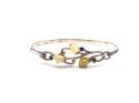 Silver Stone Set Bangle