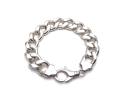 Silver Chunky Curb Bracelet 9 1/2 inch