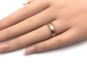 9ct Yellow Gold Patterned Wedding Ring