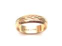 9ct Yellow Gold Patterned Wedding Ring