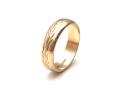 9ct Yellow Gold Patterned Wedding Ring