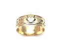 9ct Yellow Gold Claddagh Wedding Ring