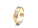 9ct Yellow Gold Patterned Wedding Ring