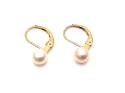 18ct Cultured Pearl Hook Drop Earrings