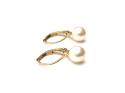 18ct Cultured Pearl Hook Drop Earrings