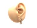 9ct Cultured Pearl Drop Stud Earrings