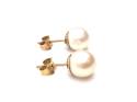 9ct Cultured Pearl Stud Earrings 8mm