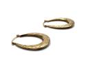 9ct Yellow Gold Oval Hoop Earrings