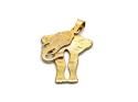 9ct Yellow Gold Moving Elephant Pendant