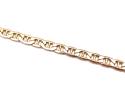 9ct Semi Solid Marine Link Bracelet