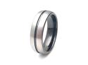 Tungsten Carbide Black IP Plating Ring 7mm