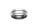 Tungsten Carbide Black IP Plating Ring 7mm