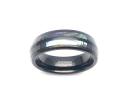 Tungsten Abalone Shell & Black IP Plating Ring