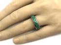 Tungsten Carbide & Malachite Inlay Ring