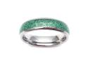 Tungsten Carbide & Malachite Inlay Ring