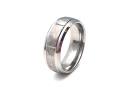 Tungsten Carbide Ring Hammered Effect 8mm