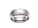 Tungsten Carbide Ring Hammered Effect 8mm