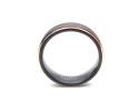 Tungsten Carbide Black Ring Rose Gold IP Plating