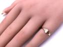 9ct Yellow Gold Heart Signet Baby Ring