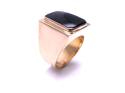 14ct Yellow Gold Onyx Signet Ring