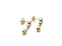 9ct Yellow Gold Gemset Drop Earrings