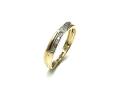 9ct Yellow Gold Diamond Crossover Ring