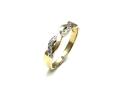 9ct Yellow Gold Diamond Twisted Ring