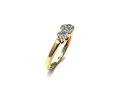 14ct Yellow Gold Diamond Cluster Ring