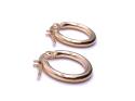 9ct Yellow Gold Hoop Earrings 10mm