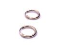 9ct Yellow Gold Plain Sleeper Hoop Earrings 6mm